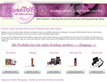Tablet Screenshot of opentoys.com